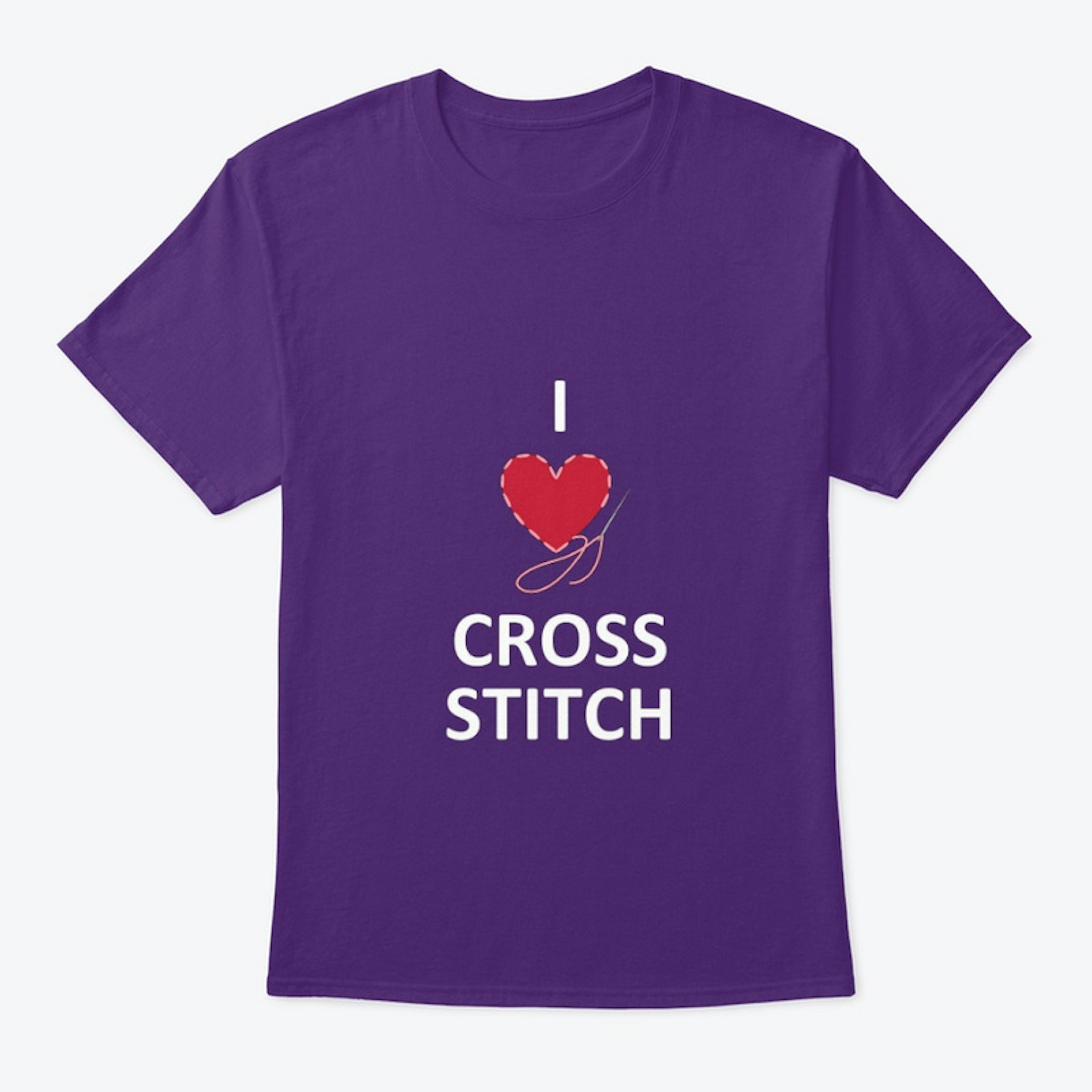 I Love Cross Stitch (nothing on back)