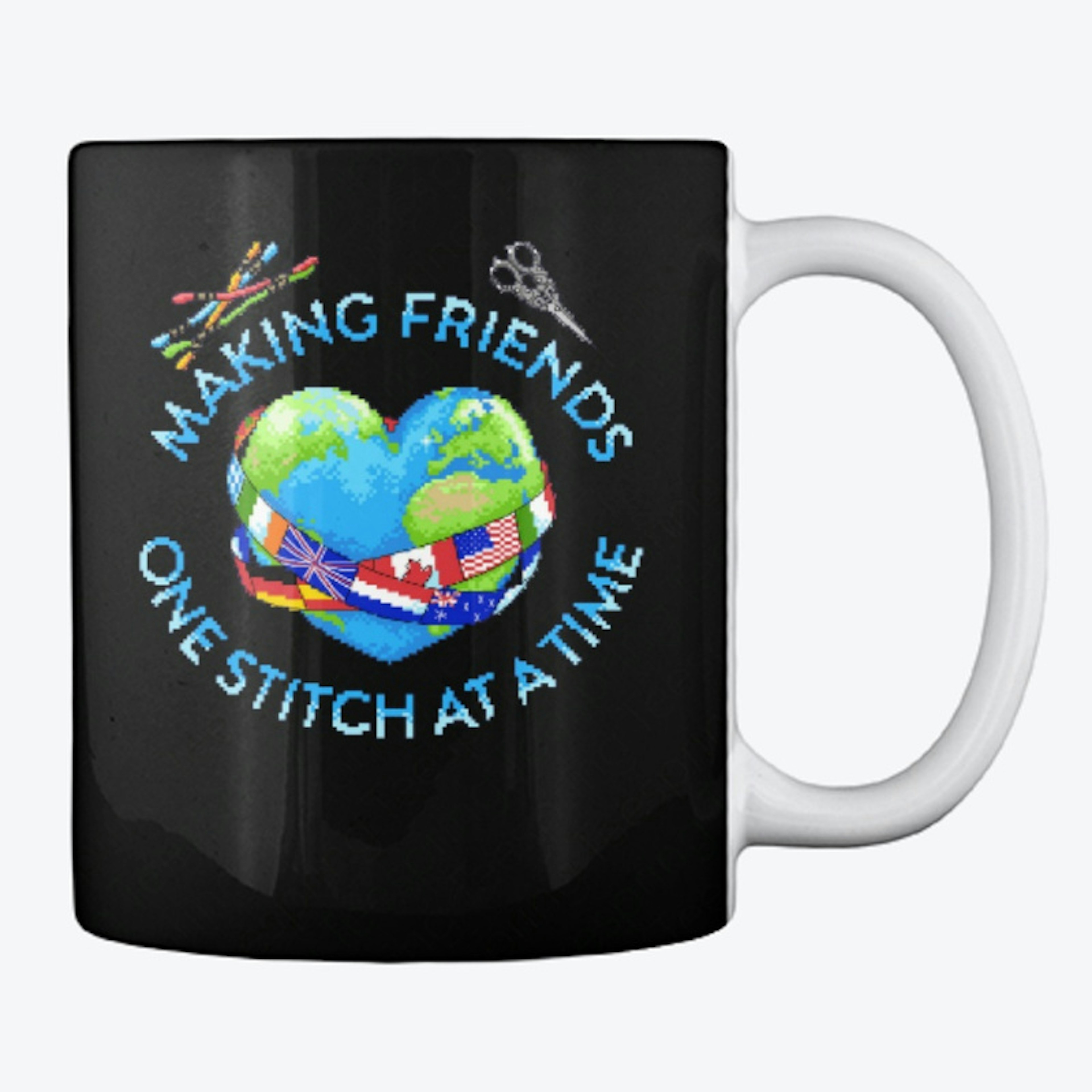 I Love Cross Stitch Mug w/Logo