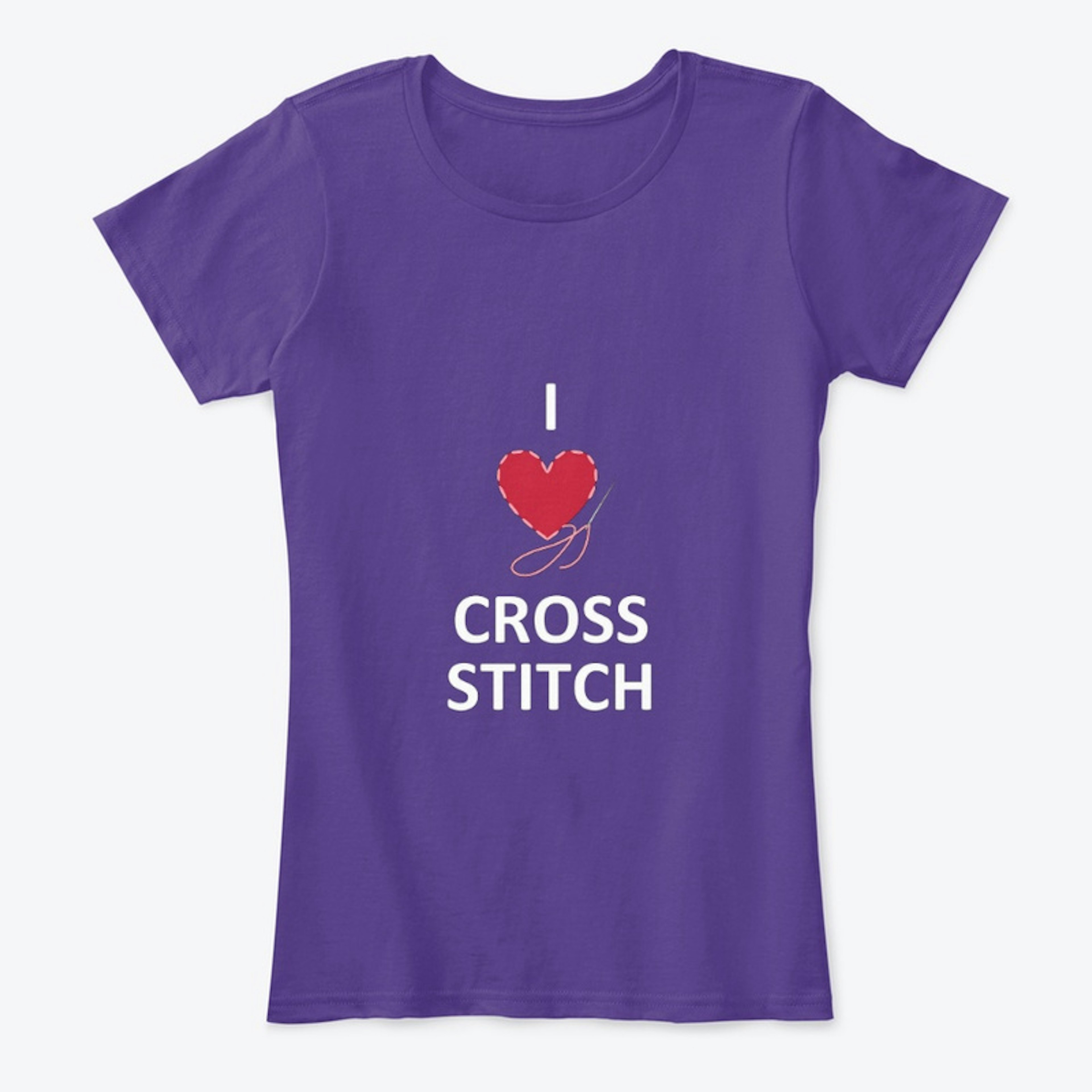 I Love Cross Stitch (nothing on back)